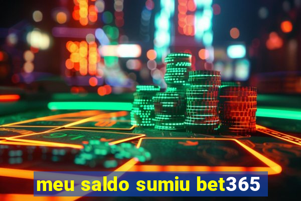 meu saldo sumiu bet365